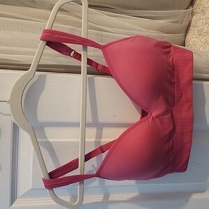 Athleta Embrace bra in bright pink